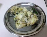 牡蠣のバジルソーススパゲティ　簡単♪作り方1写真