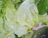 丸ごと1個食え！レタスとハムのクリーム煮作り方11写真