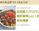 広島風?パリパリ麺が美味しい!お好み焼き作り方7写真
