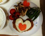 バレンタインにハートのハンバーグ♬作り方1写真