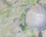丸ごと1個食え！レタスとハムのクリーム煮作り方16写真
