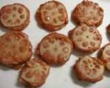 レンコンのはさみ焼きマヨ醤油味作り方3写真