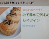 みそ味の豆乳おからマフィン作り方8写真