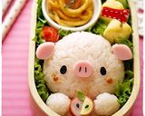 食いしん坊♪ぶたちゃん＊キャラ弁作り方7写真