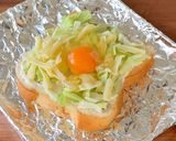 キャベたまチーズごちそうトースト🍞作り方3写真