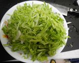 キャベツとたくわん作り方2写真