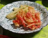 二度美味しい♡紅生姜とエノキ茸の天ぷら作り方3写真