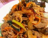 簡単で美味しい韓国ブルコギで夕食♪作り方3写真