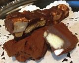 具沢山な生チョコ風チョコの餅巻★作り方1写真