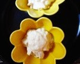 豆腐と長芋の茶碗蒸し＊カニカマ餡かけ作り方4写真