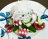 中華風　たこときゅうりの白髪ネギ和え作り方2写真