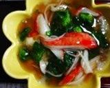 豆腐と長芋の茶碗蒸し＊カニカマ餡かけ作り方11写真