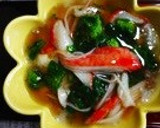 豆腐と長芋の茶碗蒸し＊カニカマ餡かけ作り方11写真