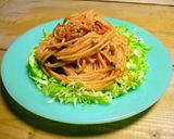 キムチとツナの混ぜるだけパスタ作り方4写真