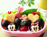 キャラ弁当☆型抜きで簡単ミッキー＆ミニー作り方5写真