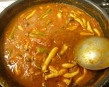 ☆トマトカレーパスタアスパラしめじ入り☆作り方5写真