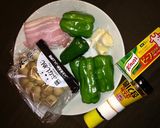 コンソメ味のベーコン＆ピーマンのパスタ作り方1写真