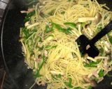 コンソメ味のベーコン＆ピーマンのパスタ作り方5写真