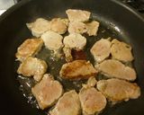 (^^)豚ヒレ肉ネギ入りしょうゆ炒め作り方4写真