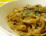 (^^)ポルチーニのクリームパスタ作り方9写真