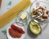 お肌プルプル明太子パスタ作り方1写真