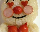 キャラ弁にも〜目がハートなアンパンマン〜作り方2写真