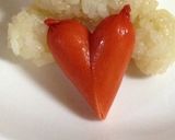 キャラ弁にも〜目がハートなアンパンマン〜作り方3写真