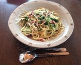 レタスと水菜のペペロンチーノ作り方9写真