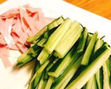 簡単★葛きり酢の物サラダ！★混ぜるだけ♪作り方1写真