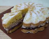 バレンタイン用のビクトリアケーキ作り方15写真