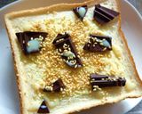 胡麻×チョコの塩ミルキートースト作り方2写真