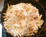 白菜とエノキと一緒に！あさりの酒蒸し作り方2写真
