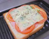 ハムとまとチーズトースト♪♪作り方4写真