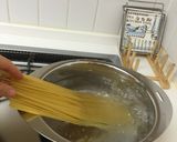 塩麹鶏胸肉ときのこの和風カルボナーラ作り方3写真