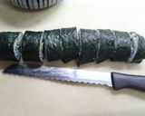 楽々～巻き寿司を切る方法♪♪作り方1写真