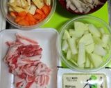 ☆豚肉で粕汁☆作り方1写真