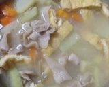 ☆豚肉で粕汁☆作り方3写真
