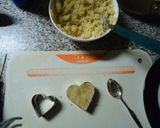 ハートのさつまいも餅☆作り方1写真