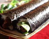 野菜入り肉巻きの巻き寿司作り方7写真