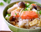 ごぼう天と鶏肉の炊き込みご飯♪作り方7写真