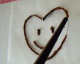 字が書けたらできるﾊﾞﾚﾝﾀｲﾝチョコ作り方7写真