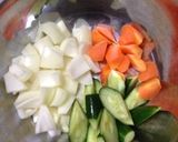 肉団子のヘルシー彩りあんかけ＊酢豚風＊作り方1写真