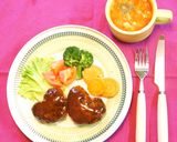 バレンタイン♪ハートのハンバーグ作り方6写真