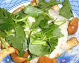 焼きなめこの山かけ作り方4写真