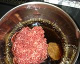 焼き肉のタレで肉そぼろ丼～!!作り方1写真