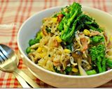 オレガノ香る菜の花パスタ風切干大根炒め煮作り方7写真