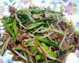 簡単☆柚子と塩麹でサッパリ味の牛肉炒め作り方4写真