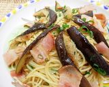 茄子とベーコンの和っぽいパスタ作り方7写真
