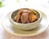 旨い☆鶏レバーの塩麹＆ごま味噌煮作り方9写真