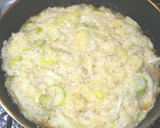 小麦粉不使用・ネギのお好み焼き作り方3写真